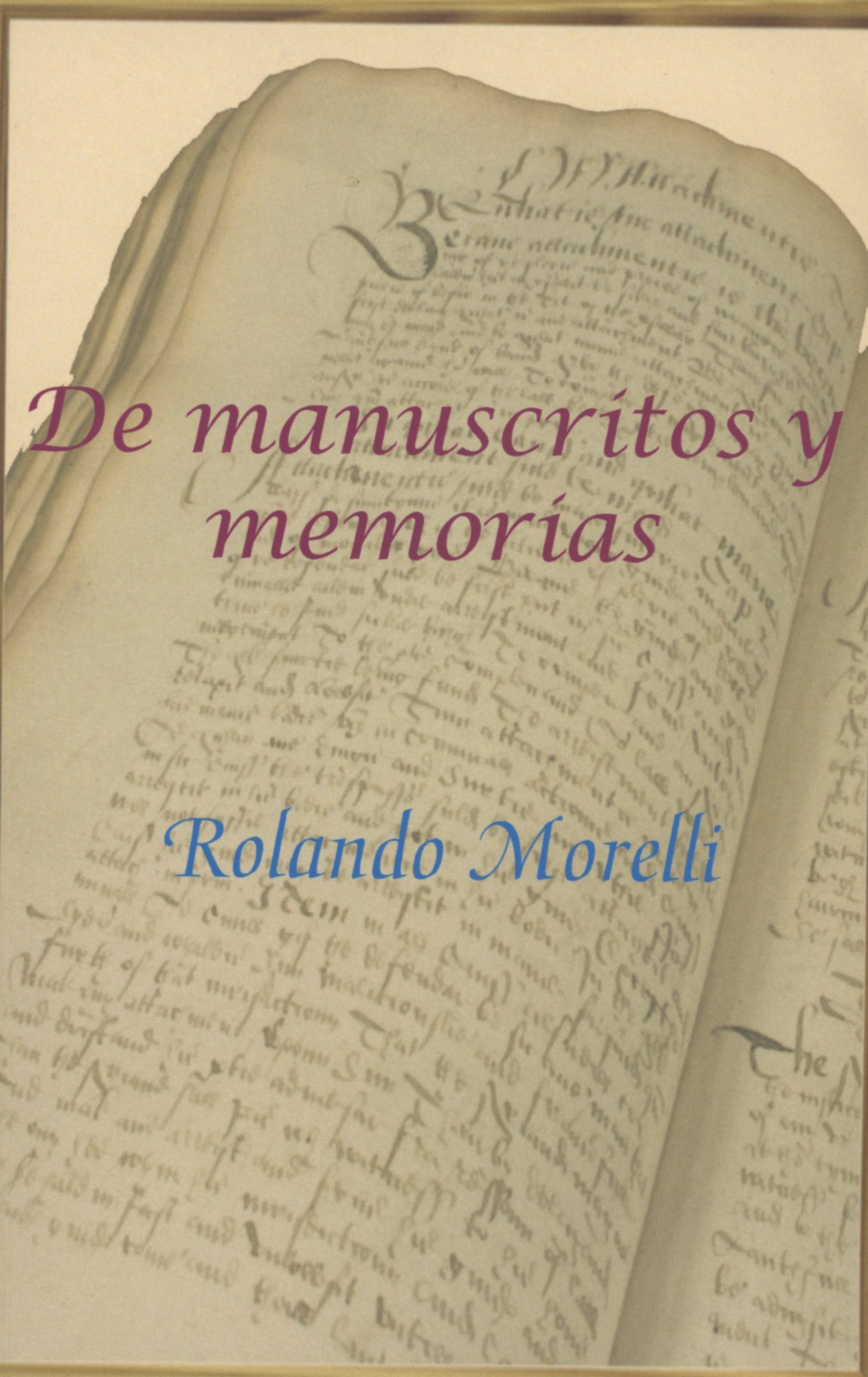 De manuscritos cover
